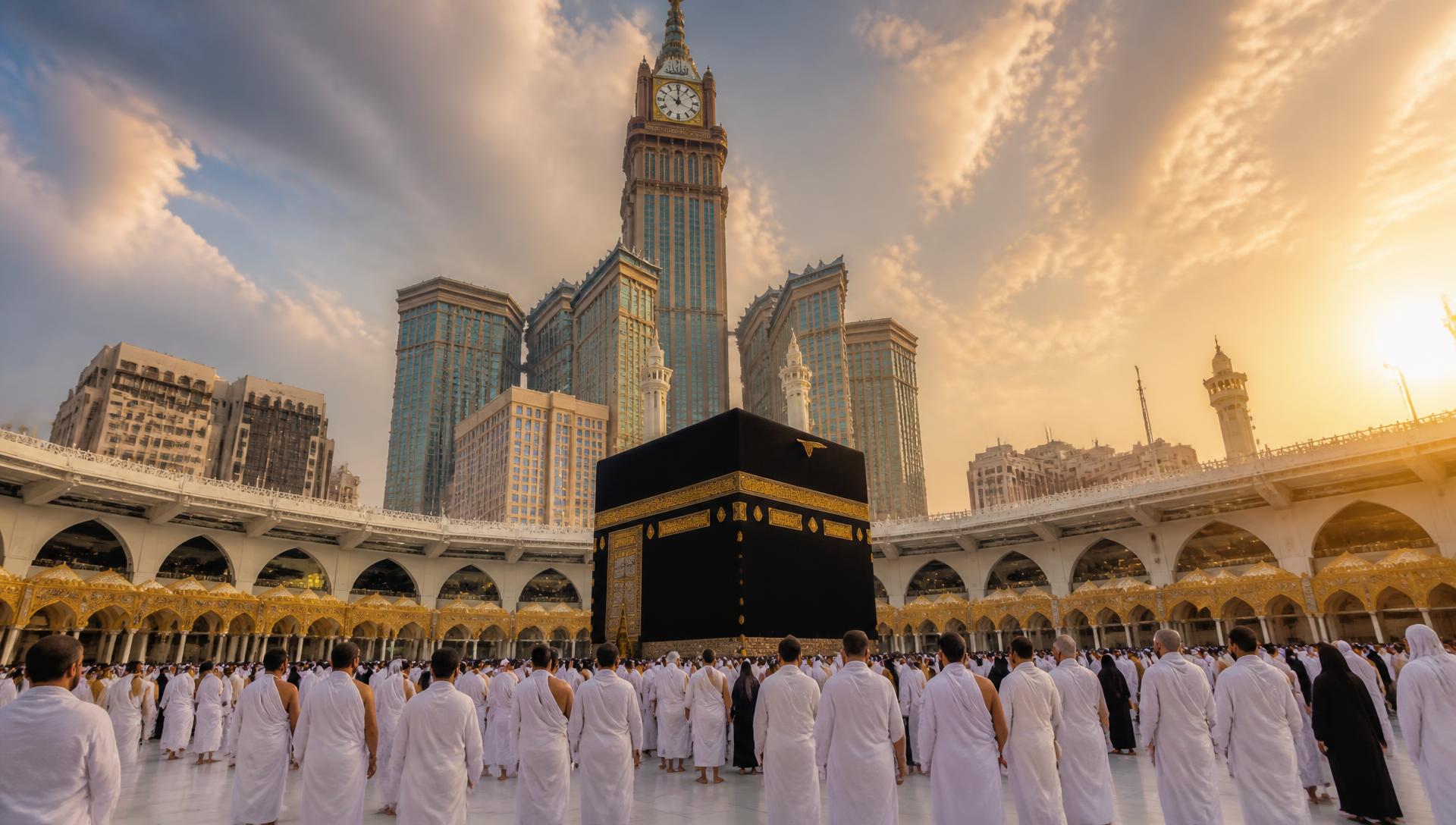 Kaaba in Masjid al-Haram, Makkah